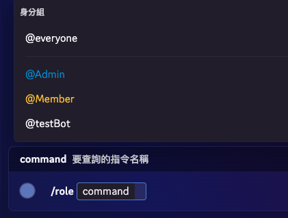 ROLE 類型 — Discord 內建身分組選擇器